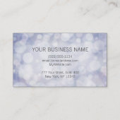 Zachte pasteellavenverlichting visitekaartje (Achterkant)