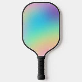 Zachte pasteiachtige regenbooggradiënt pickleball paddle