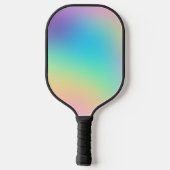 Zachte pasteiachtige regenbooggradiënt pickleball paddle (Achterkant)
