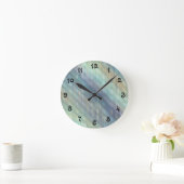 Zachte Pastel Abstract Ronde Klok (Huis)