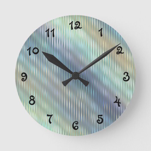Zachte Pastel Abstract Ronde Klok (Voorkant)