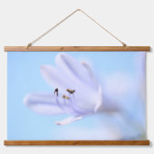 Zachte Pastel Blauw Paarse Vloer Hangend Wandkleed (Voorkant)