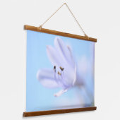 Zachte Pastel Blauw Paarse Vloer Hangend Wandkleed (Gebogen)