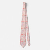Zachte Pastel Bloem Motief Stropdas (Voorkant)