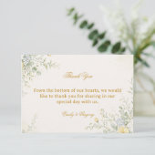 Zachte Pastel Bloemen Bedankkaart (Staand voorkant)