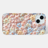 Zachte Pastel Bloemen Daisy Telefoonhoes met 3D Pe Case-Mate iPhone Case (Achterkant (horizontaal))