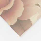 Zachte Pastel Bloemen Fleece Deken (Hoek)