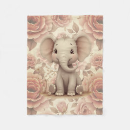 Zachte Pastel Bloemen Fleece Deken