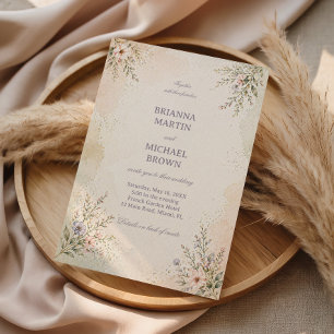 Zachte Pastel Bloemen Kaart