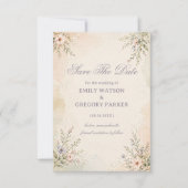 Zachte Pastel Bloemen Save The Date (Voorkant)