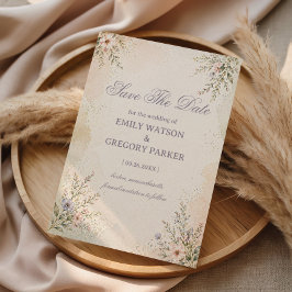 Zachte Pastel Bloemen Save The Date