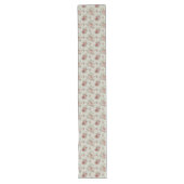 Zachte Pastel Bloemen Tafelloper – Shabby Chic Cha (Voorkant)