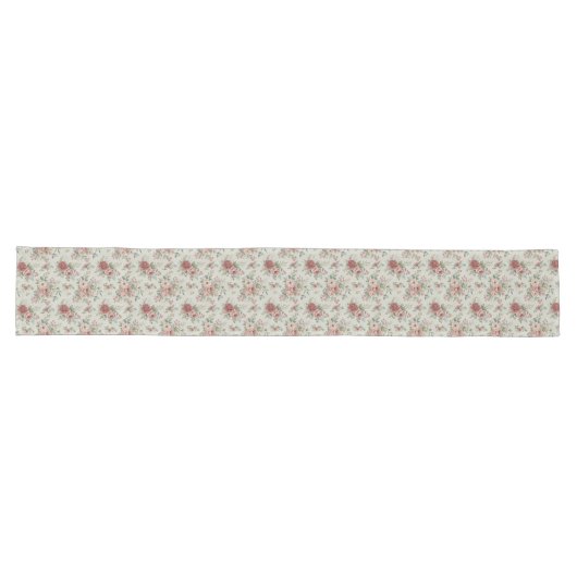 Zachte Pastel Bloemen Tafelloper – Shabby Chic Cha (Horizontaal)