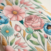 Zachte pastel bloemenprint stropdas