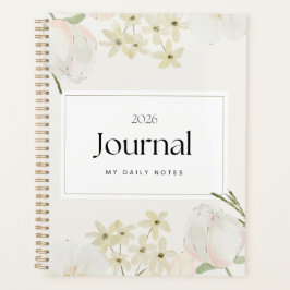Zachte Pastel Bloemige & Minimalistische Elegante Planner