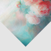 Zachte Pastel Bloemige Waterverf Tissuepapier (Detail)