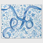 Zachte Pastel Blue Gift Labels Cadeaupapier (Vlak)