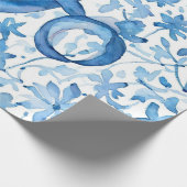 Zachte Pastel Blue Gift Labels Cadeaupapier (Hoek)