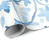 Zachte Pastel Blue Gift Labels Cadeaupapier (Rol Hoek)