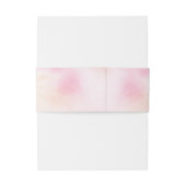 Zachte Pastel Blush Peachy Pinks Waterverven Uitnodigingen Wikkel (Achterkant Voorbeeld)