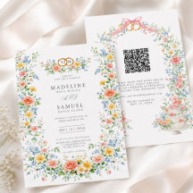 Zachte Pastel Blush Waterverf Wilde Bloem Floral