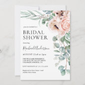 Zachte Pastel Boho Waterverf Floral Vrijgezellenfe Kaart (Voorkant)