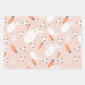 Zachte Pastel Bunny & Carrot Spring Garden set van Inpakpapier Vel (Voorkant 2)