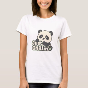 Zachte pastel dier grafische T-shirt met cute Kawa