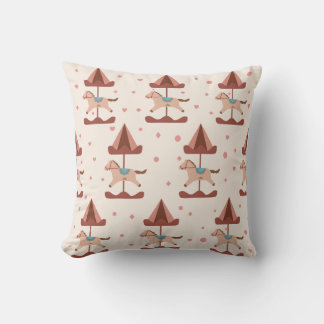 Zachte Pastel Draaimolen Worpillow voor Baby Meisj Kussen