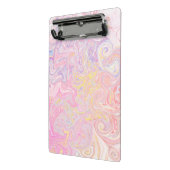 Zachte Pastel Dromerige Marmer Wervel Abstracte Ku Mini Klembord (Angled2)