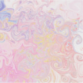 Zachte Pastel Dromerige Marmer Wervel Abstracte Ku Sticker (Voorkant)