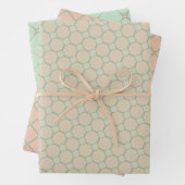 Zachte pastel Elegantie Wrapping Paper Flat Sheet  (In situ)