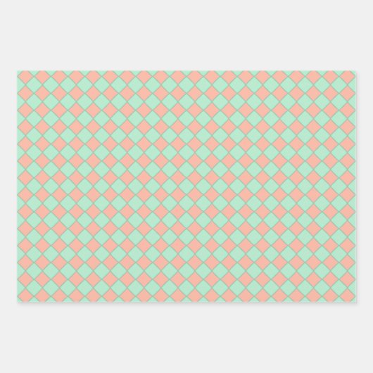 Zachte pastel Elegantie Wrapping Paper Flat Sheet  (Voorkant 2)