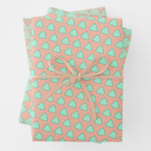 Zachte pastel Elegantie Wrapping Paper Flat Sheet  (In situ)