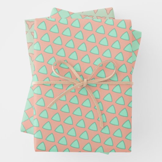 Zachte pastel Elegantie Wrapping Paper Flat Sheet (In situ)