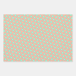 Zachte pastel Elegantie Wrapping Paper Flat Sheet