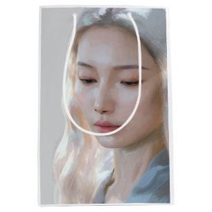Zachte Pastel Esthetische Vrouw Fijne Kunst Medium Cadeauzakje