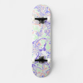 Zachte pastel Funky Boho Retro Abstract Marmer Persoonlijk Skateboard (Voorkant)