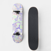 Zachte pastel Funky Boho Retro Abstract Marmer Persoonlijk Skateboard (Voorkant)