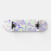 Zachte pastel Funky Boho Retro Abstract Marmer Persoonlijk Skateboard (Horizontaal)