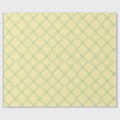 Zachte Pastel Geel en Mint Groen Geometrisch Cadeaupapier (Vlak)