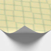 Zachte Pastel Geel en Mint Groen Geometrisch Cadeaupapier (Hoek)