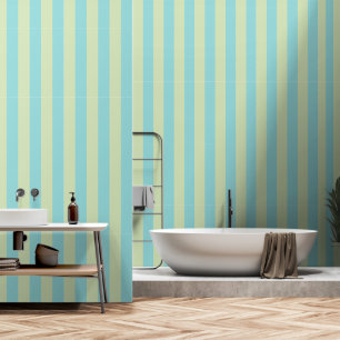 Zachte Pastel Gestreepte Patroon – Lime Cream & Li Behang