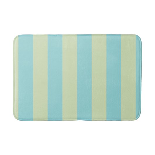 Zachte Pastel Gestreepte Patroon – Lime Crème & Na Badmat (Voorkant)