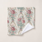 Zachte Pastel Handdoek Victoriaanse Damast Bad Acc (Wasdoekje)