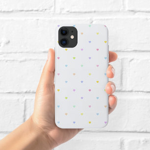 Zachte Pastel Hartjes Patroon Hoestel Case-Mate iPhone Case