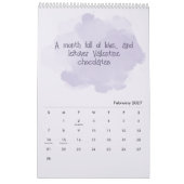 Zachte Pastel Inspirerende Kunstkalender Kalender (Feb 2027)