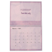 Zachte Pastel Inspirerende Kunstkalender Kalender (Feb 2027)