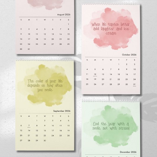 Zachte Pastel Inspirerende Kunstkalender Kalender