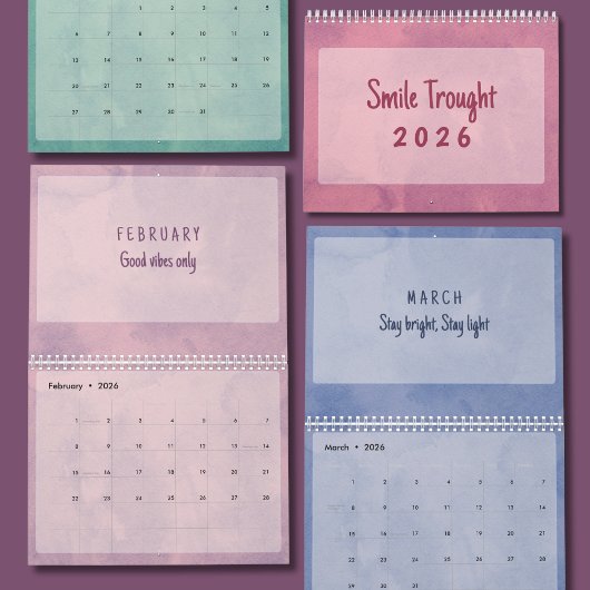 Zachte Pastel Inspirerende Kunstkalender Kalender